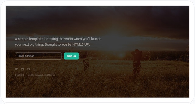 Eventually trên máy tính bảng HTML5 UP