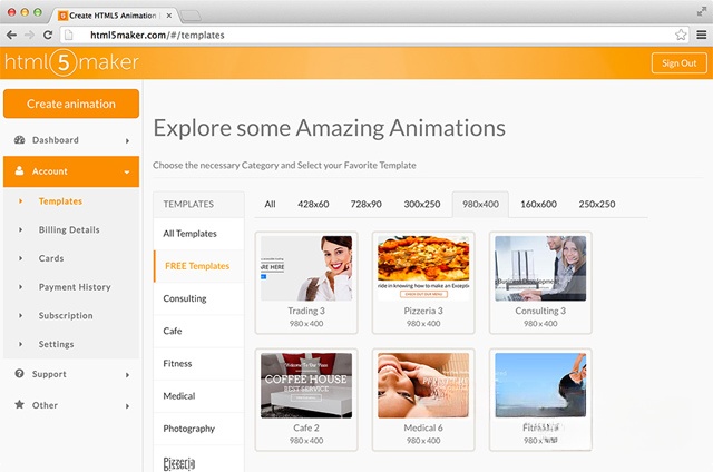 Sử dụng hiệu ứng trong ứng dụng web Html5maker