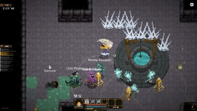 Chiến đấu với những người chơi khác trong đấu trường của game hành động Hunger Dungeon cho máy tính