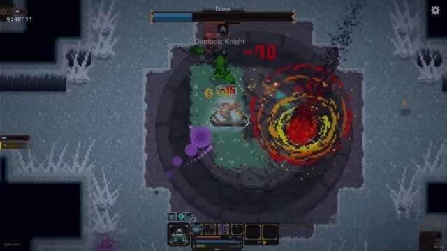 Sử dụng các khả năng đặc biệt của nhân vật trong quá trình chơi game chiến đấu hành động Hunger Dungeon cho máy tính