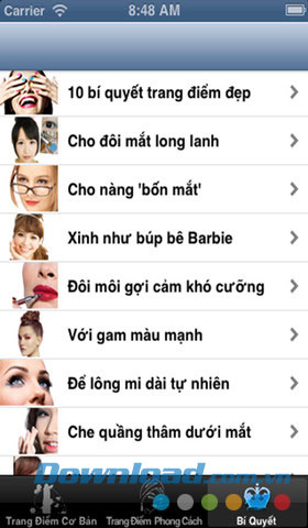 Bí quyết trang điểm Hướng dẫn trang điểm for iOS