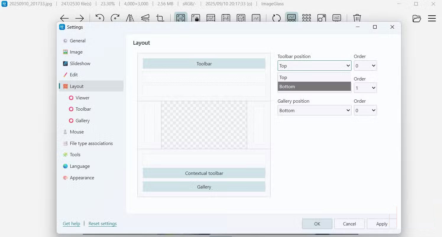 Ứng dụng ImageGlass trên Microsoft Store