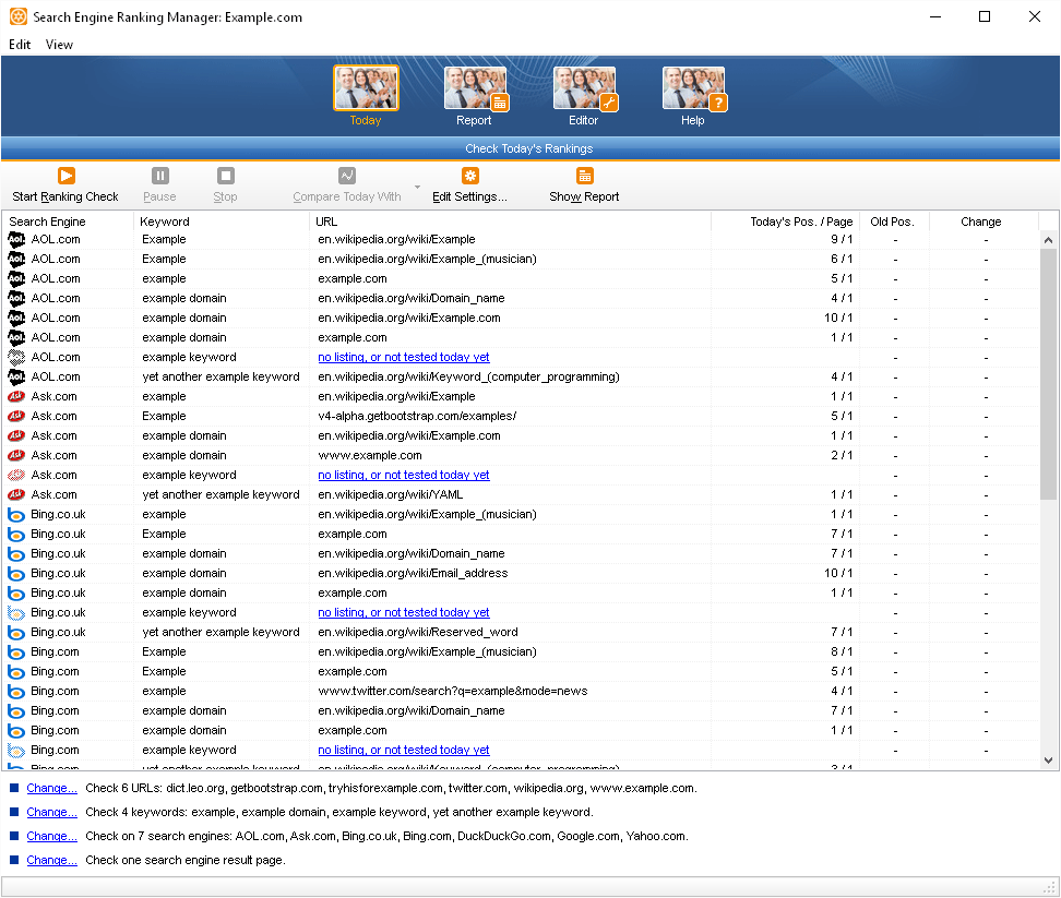 Kiểm tra thứ hạng tìm kiếm trên web