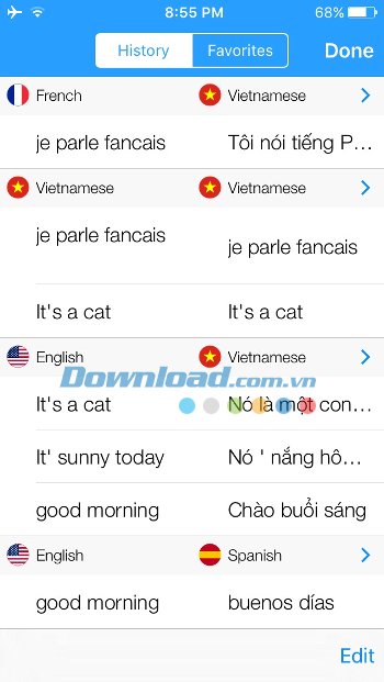 Quản lý lịch sử biên dịch