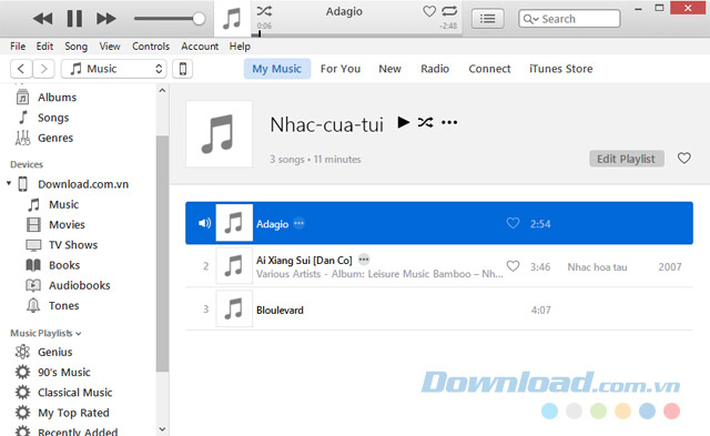 Nghe nhạc trên máy tính với iTunes