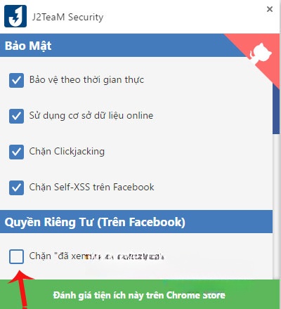 Chặn đã xem tin nhắn Chặn đã xem tin nhắn