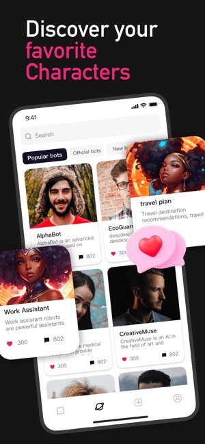 Khám phá các nhân vật mà bạn yêu thích