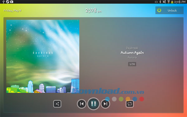 Điều khiển trình phát JetAudio tiện lợi trên toolbar