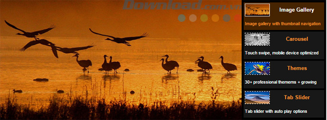 Thumbnail được bố trí bên phải slide Thumbnail được bố trí bên phải slide