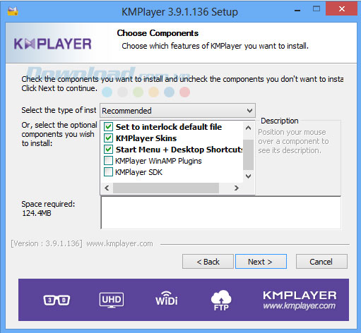 Cài đặt KMPlayer