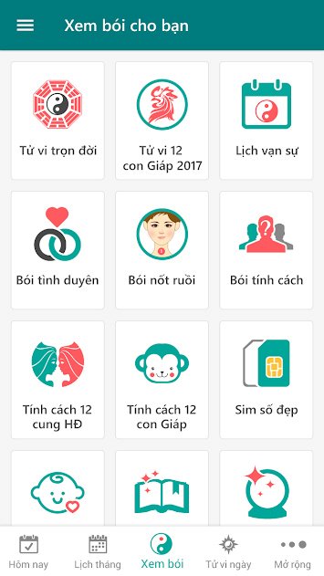 Xem lịch tháng