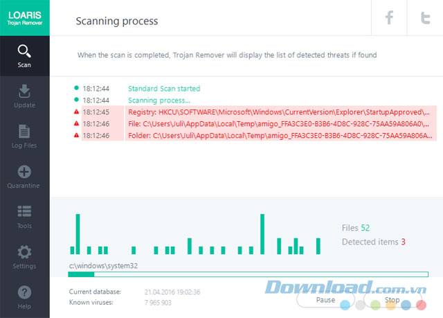 Quét virus, trojan, malware... Quét virus, trojan, malware...