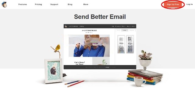 Giao diện ứng dụng MailChimp Giao diện ứng dụng MailChimp