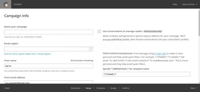 Tạo chiến dịch với MailChimp Tạo chiến dịch với MailChimp