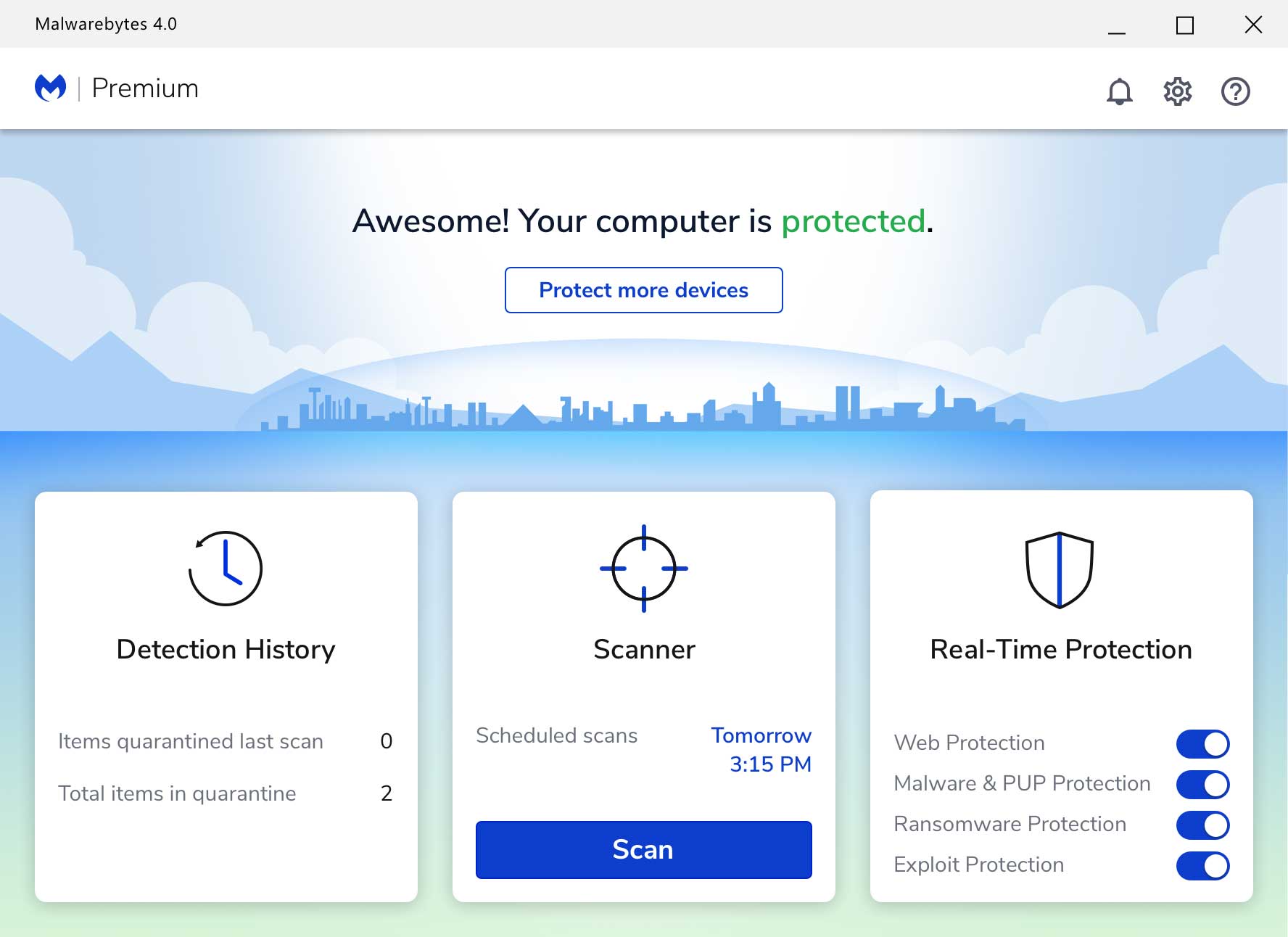 Phần mềm diệt virus Malwarebytes 3