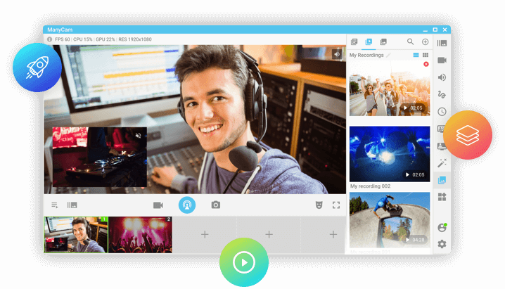 ManyCam tăng cường hiệu suất