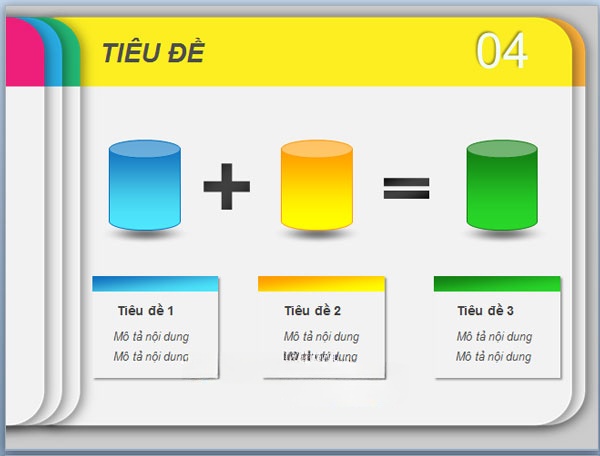Mẫu nền slide đa sắc màu