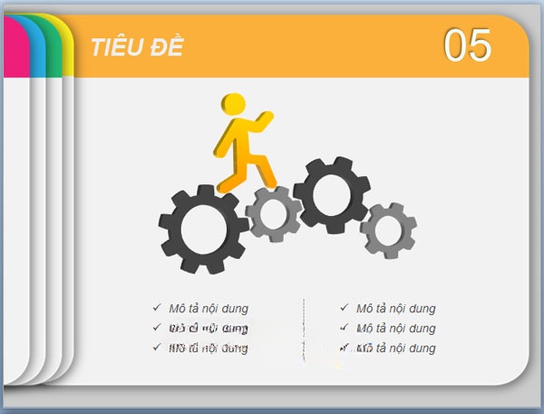 Mẫu nền slide đa sắc màu