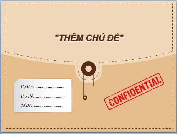 Mẫu template độc đáo cho thuyết trình