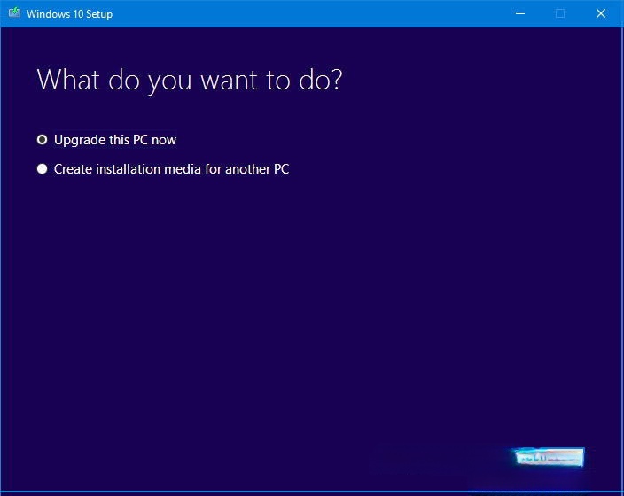 Giao diện Media Creation Tool Giao diện Media Creation Tool