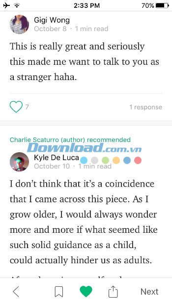 Like và bình luận