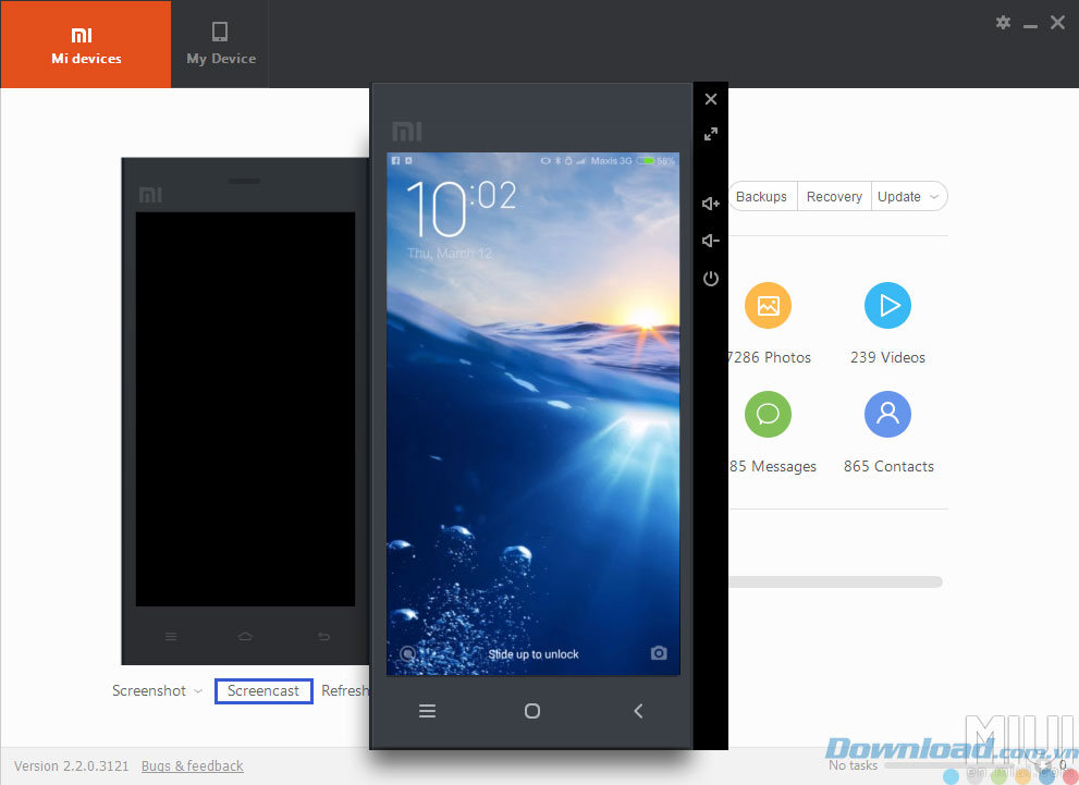 Chiếu màn hình điện thoại Chiếu màn hình điện thoại