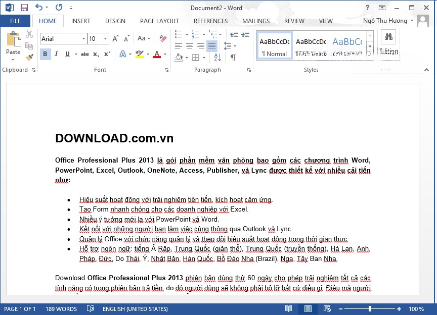 Microsoft Office Word Professional Plus 2013