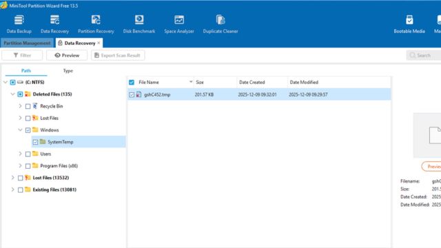MiniTool Power Data Recovery lấy lại dữ liệu Android