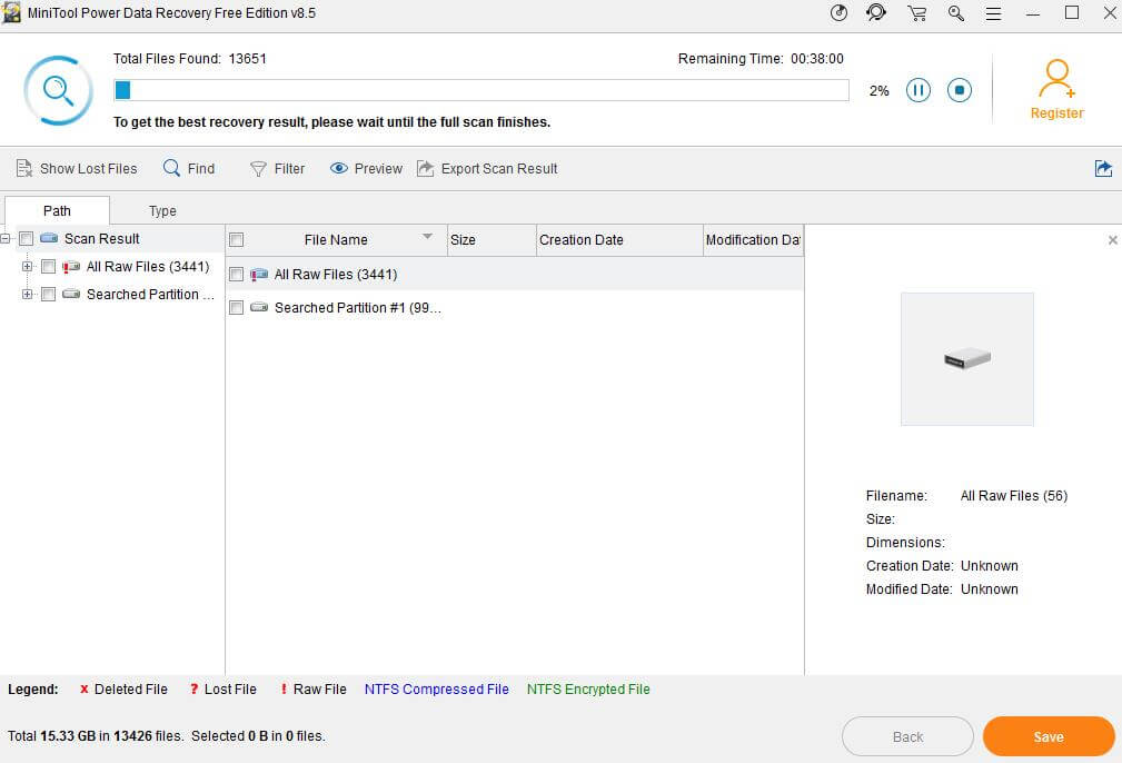 Khôi phục dữ liệu bằng MiniTool Power Data Recovery