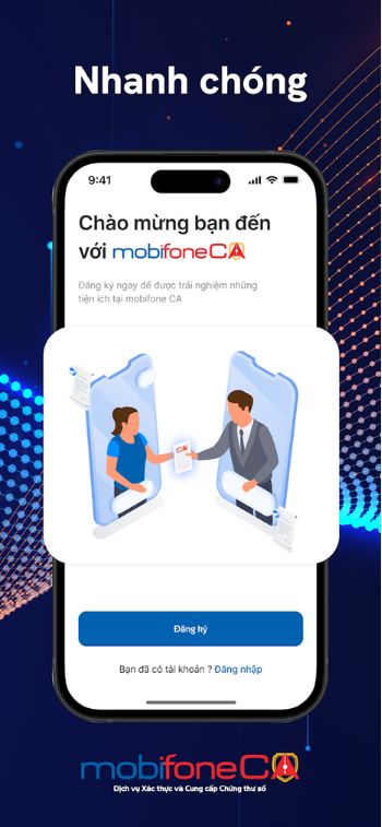 Đăng ký, đăng nhập nhanh chóng