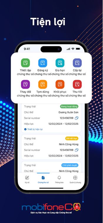 Nhiều tiện ích tiện lợi