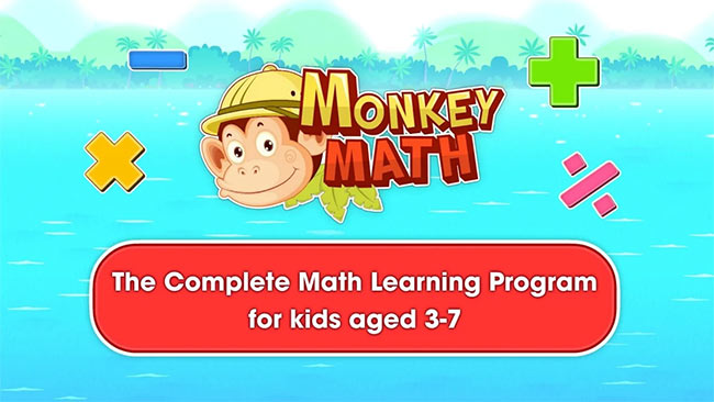 Ứng dụng học toán bằng tiếng Anh Monkey Math
