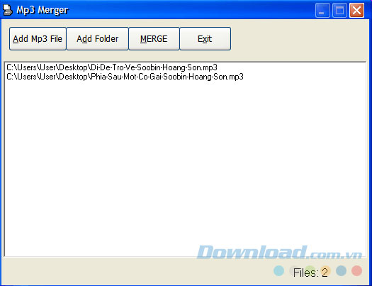 Ghép nhạc MP3 thành liên khúc Ghép nhạc MP3 thành liên khúc