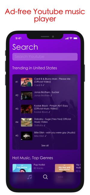Music Pro là ứng dụng nghe nhạc trực tuyến miễn phí trên iPhone