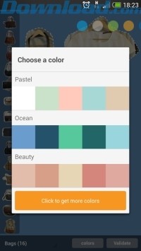 Tùy chỉn màu nền cho trang phục
