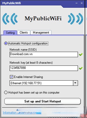 Cài đặt mạng WiFi ảo Cài đặt mạng WiFi ảo