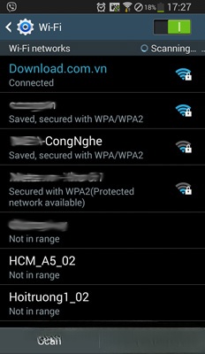 Tìm mạng WiFi và kết nối Tìm mạng WiFi và kết nối