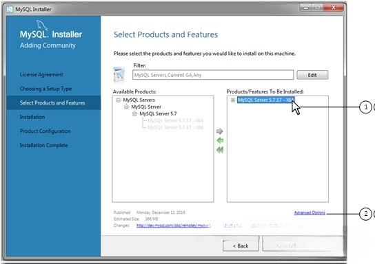 Giao diện MySQL Installer