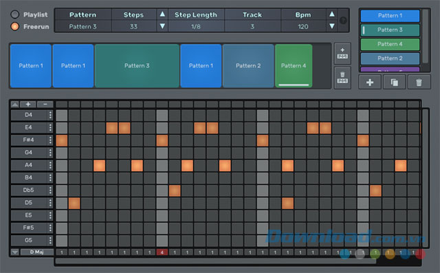Giao diện của n-Track Studio 8 Giao diện của n-Track Studio 8