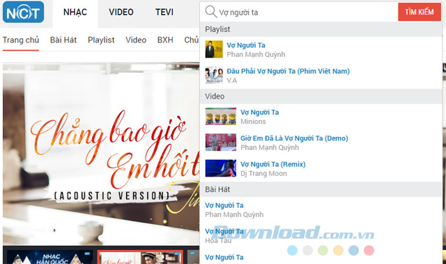 Tìm kiếm nhạc