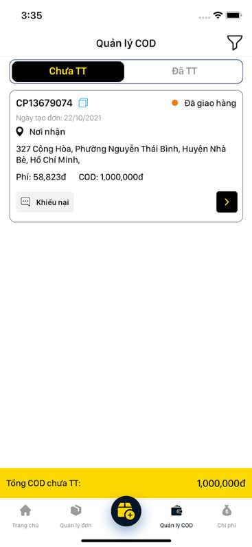Quản lý COD