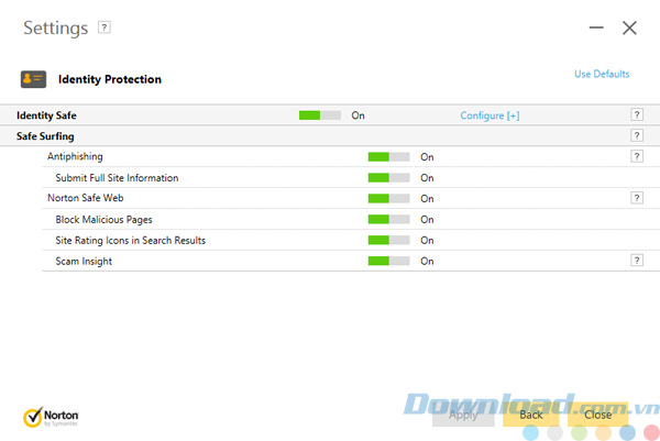 Thiết lập Identity Thiết lập Identity
