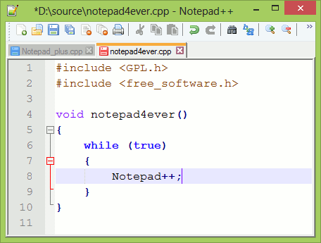 Download Notepad++ 7.8