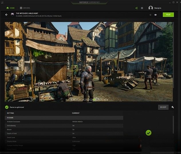 GeForce Experience tối ưu hóa cài đặt game