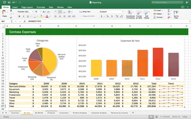 Giao diện ứng dụng OfficeSuite 8