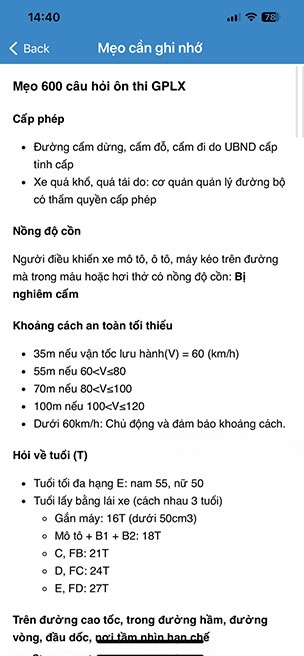 Ôn thi giấy phép lái xe cho Android