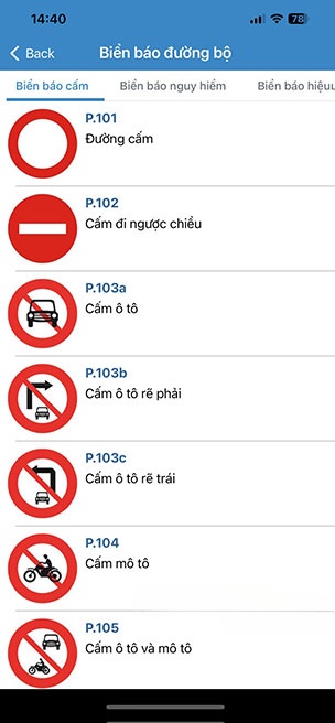 Ôn thi giấy phép lái xe cho Android