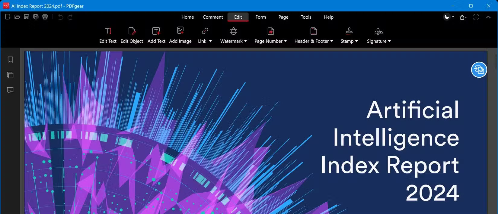 Công cụ chỉnh sửa trong PDFGear