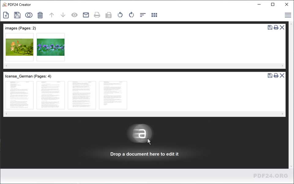 Cập nhật PDF24 Creator
