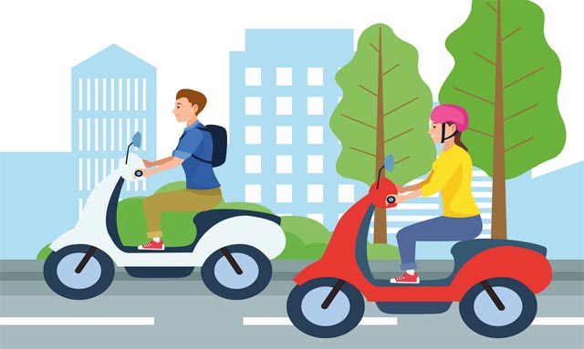 Phần mềm luyện thi bằng lái xe máy gồm 8 đề thi thử